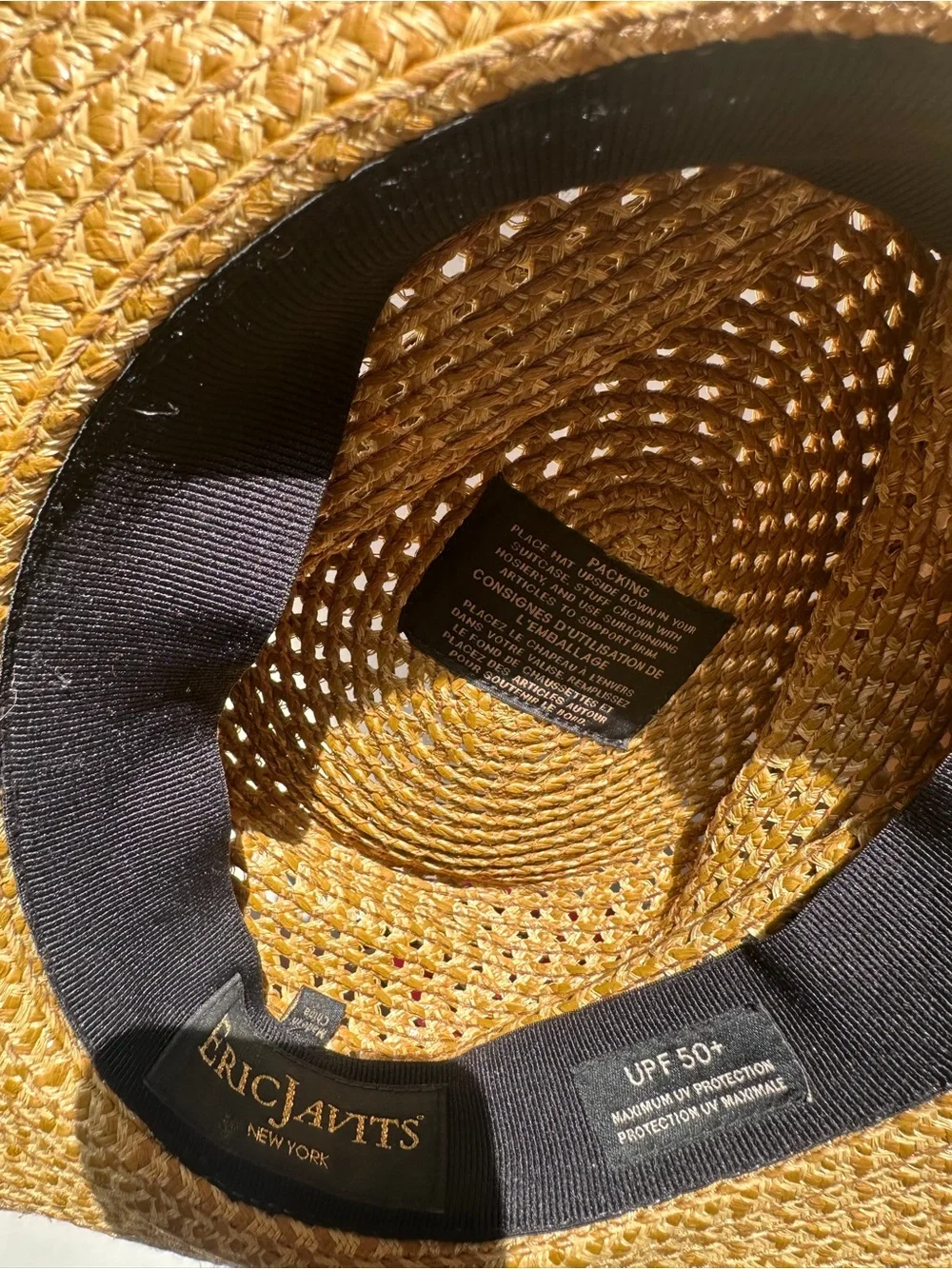 Eric Javits - Natural Straw Sun Hat UPF 50+ - Picture 4 of 4